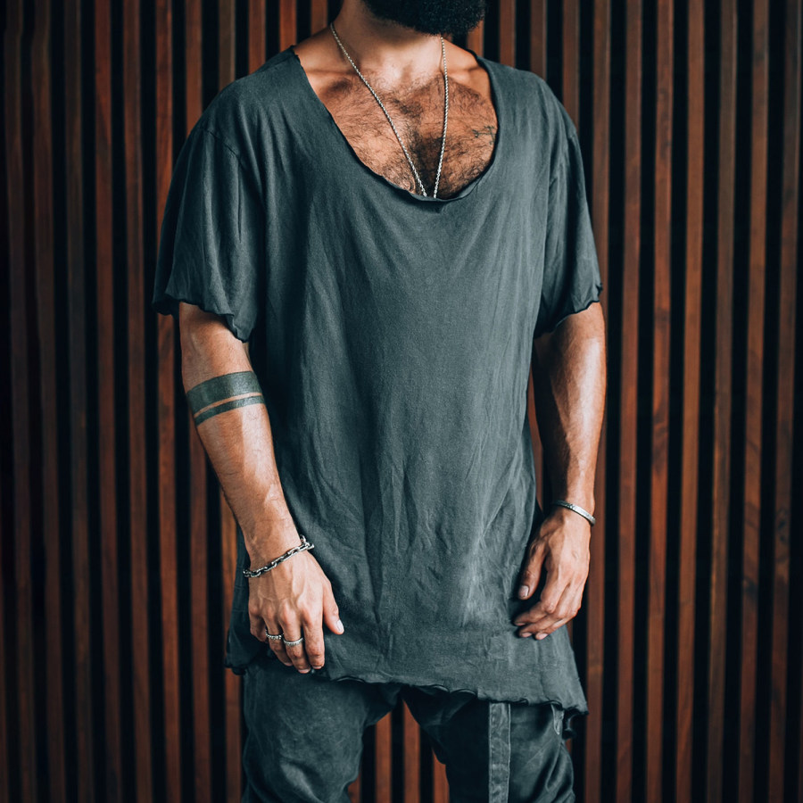 Oversized Round Neck Short-sleeved T-shirt Cotton Simple And Comfortable Solid Color Top
Oversized Round Neck Short-sleeved T-shirt Cotton Simple And Comfortable Solid Color Top