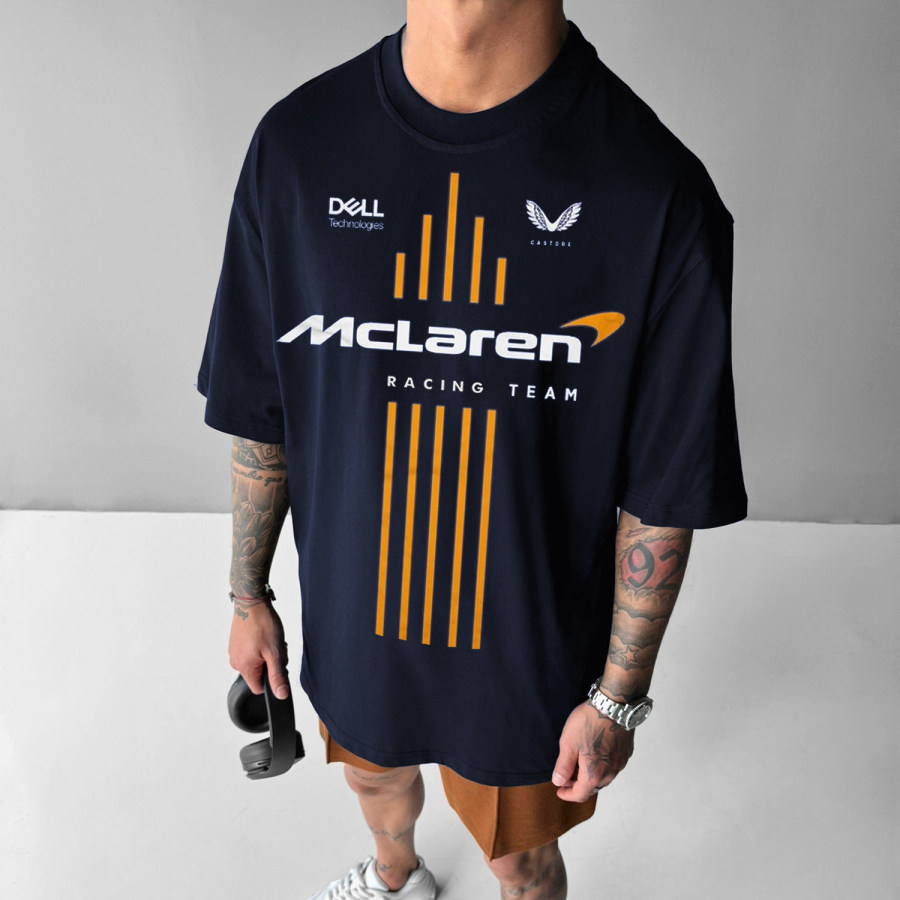 Casual Racing Printed Oversized T-shirt