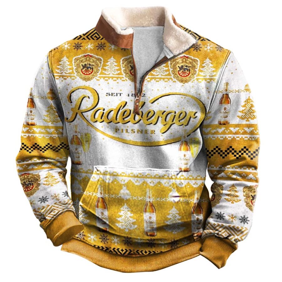 Men's Vintage 3D Print Ugly Christmas Fleece Collar Quarter Zip Stand Collar Sweatshirt
Men's Vintage 3D Print Ugly Christmas Fleece Collar Quarter Zip Stand Collar Sweatshirt
