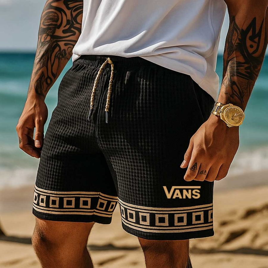 Vans Men's Vintage Waffle Knit Surfing Ethnic Aztec Print Walkshort Black Shorts Boardshorts
Vans Men's Vintage Waffle Knit Surfing Ethnic Aztec Print Walkshort Black Shorts Boardshorts