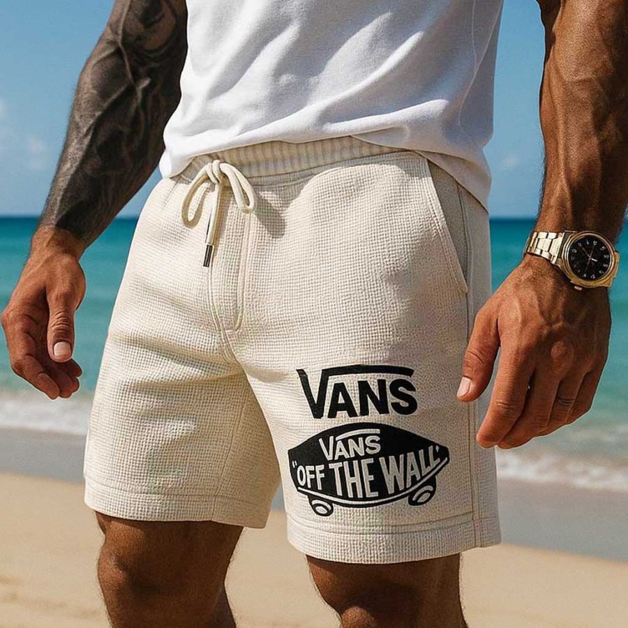 Men's Vintage Waffle Knit Surfing Off The Wall Walkshort Beige Shorts Boardshorts Skateboard
Men's Vintage Waffle Knit Surfing Off The Wall Walkshort Beige Shorts Boardshorts Skateboard