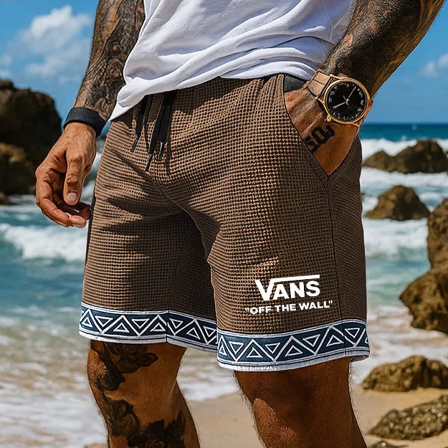 Men's Vintage Waffle Knit Surfing Ethnic Aztec Print Walkshort Brown Shorts Boardshorts
Men's Vintage Waffle Knit Surfing Ethnic Aztec Print Walkshort Brown Shorts Boardshorts