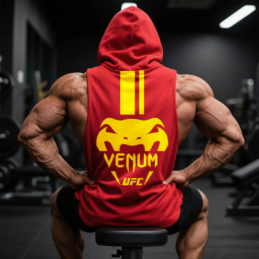 Large Loose Fit Comfortable Breathable Hooded Sleeveless Top Fitness Sports Ultimate Fighting Hooded T-shirt
Large Loose Fit Comfortable Breathable Hooded Sleeveless Top Fitness Sports Ultimate Fighting Hooded T-shirt
