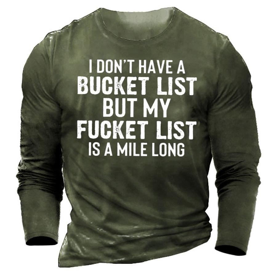 Funny Letter Men's Cotton T-Shirt