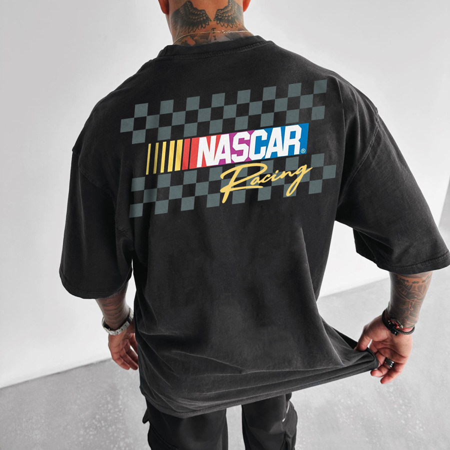Men's Loose Retro Racing T-shirt