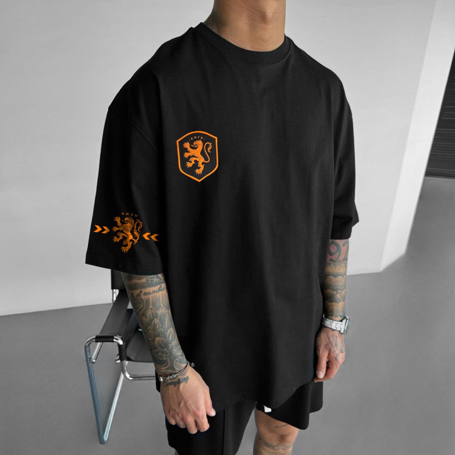 Oversized Netherlands National Football Team Graphic Tee
Oversized Netherlands National Football Team Graphic Tee