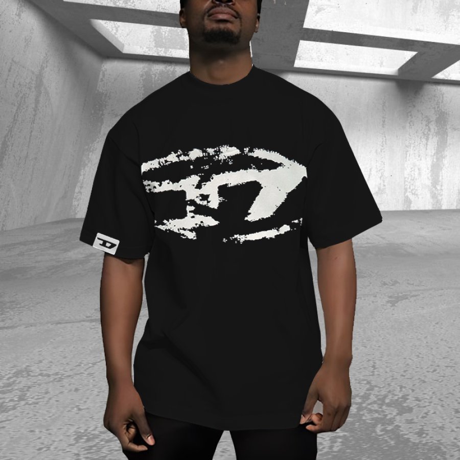 Men's Oversized Color Block Street Graphic Print T-shirt
Men's Oversized Color Block Street Graphic Print T-shirt