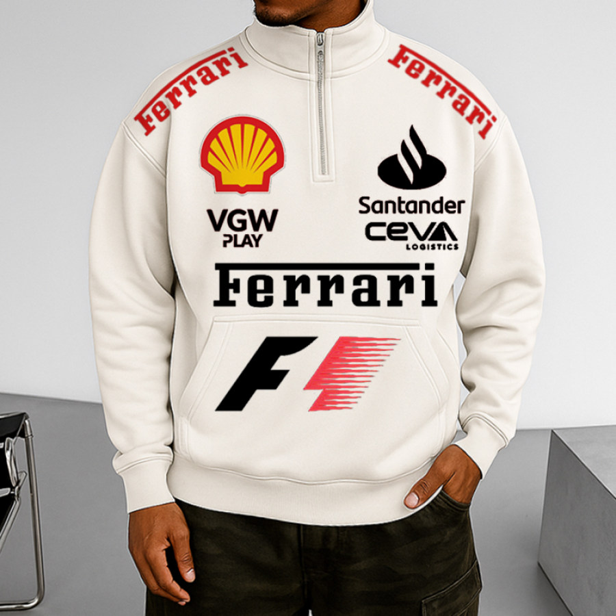 Men's Retro Loose Casual Retro Racing Print Stand Collar Sweatshirt
Men's Retro Loose Casual Retro Racing Print Stand Collar Sweatshirt