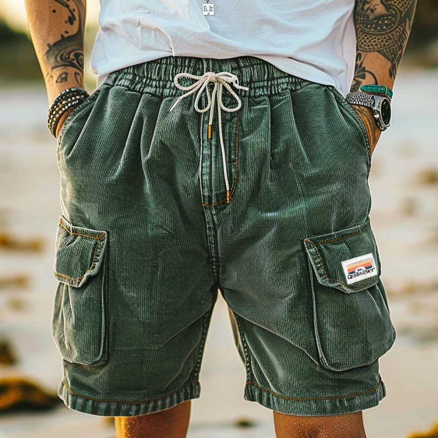 Men's Corduroy Surf Shorts Vintage Beach Vacation Multi-Pocket Daily Hawaii Casual Walkshort
Men's Corduroy Surf Shorts Vintage Beach Vacation Multi-Pocket Daily Hawaii Casual Walkshort
