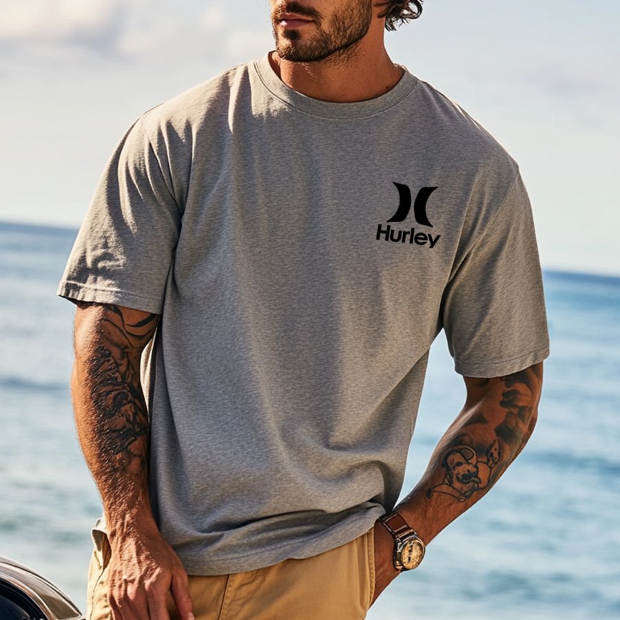 Unisex Vintage Embroidery Gray Knit Lightweight Mesh Surf T-Shirt - Perfect For Summer Outdoors
Unisex Vintage Embroidery Gray Knit Lightweight Mesh Surf T-Shirt - Perfect For Summer Outdoors