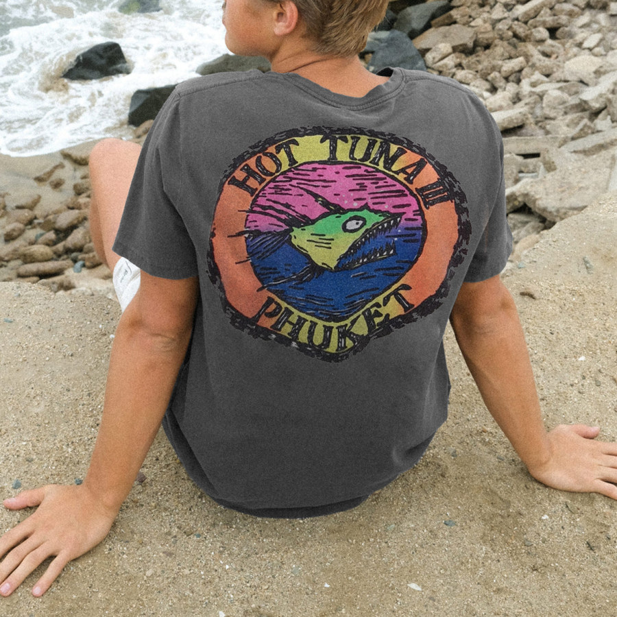Retro Surfing Brand Short Sleeve T-shirt