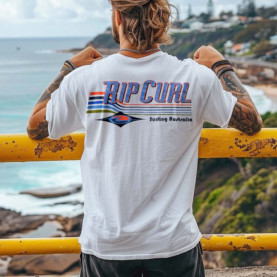 Men's T-Shirt Vintage 90s Rip Curl Surfing Australia Print Beach Daily Round Neck Short Sleeve Tops
Men's T-Shirt Vintage 90s Rip Curl Surfing Australia Print Beach Daily Round Neck Short Sleeve Tops