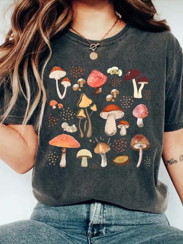 Aesthetic Mushroom T-Shirt - Realyiyishop.com 