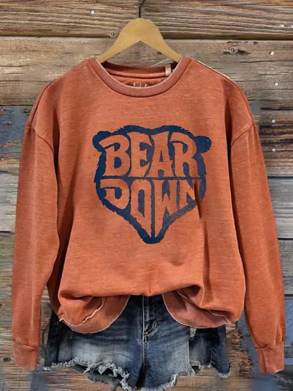 Women's Bear Down Casual Sweatshirt - Realyiyishop.com 