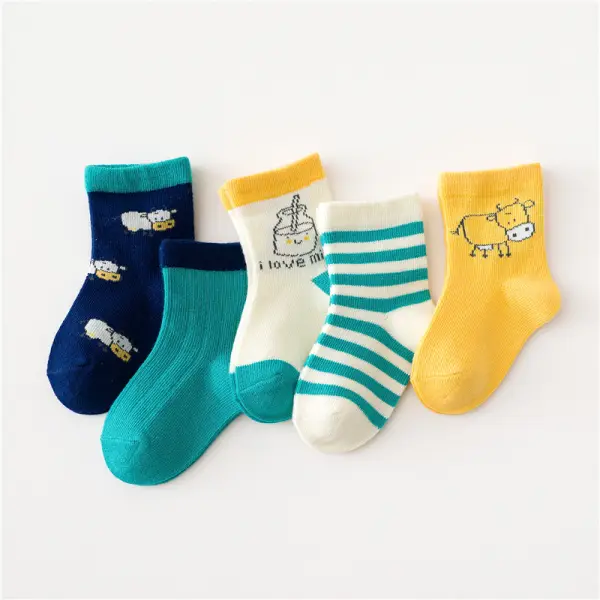 5 Pairs of Cartoon Kids Socks Only $10.53 - Lukalula.com 