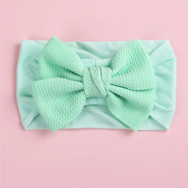 Fabric Bump Bow Newborn Headband - Lukalula.com 
