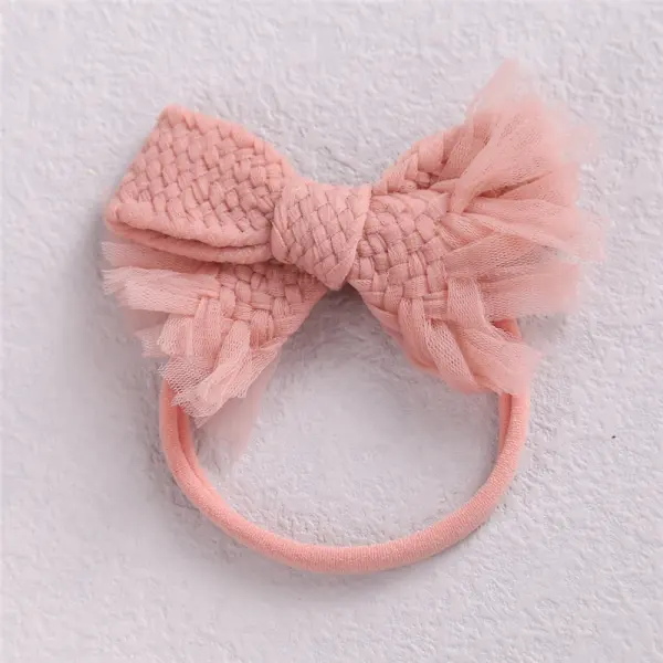 Girls Handmade Twist Woven Bow Headband Only $3.70 - Lukalula.com 