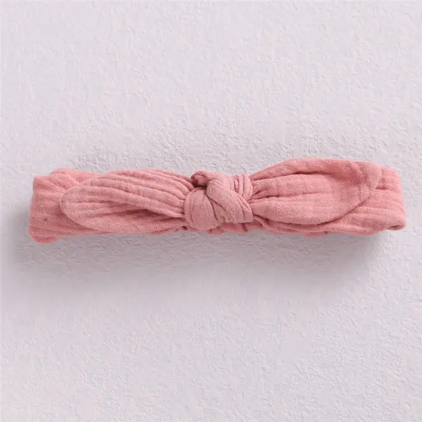 Bowknot rabbit ears baby cotton headband Only $3.92 - Lukalula.com 