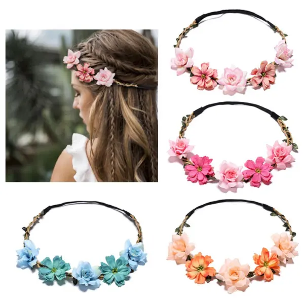 Small Gesang Flower Rose Headband - 5405 - Popopieshop.com 