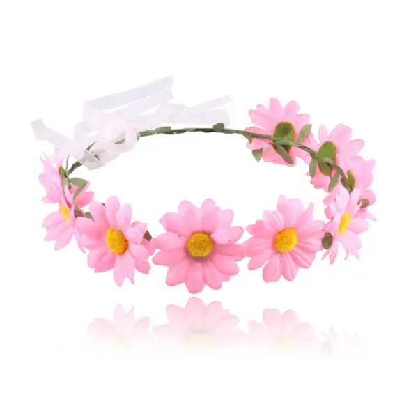 Simulation Flower Ribbon Ladies Garland Only $7.54 - Lukalula.com 