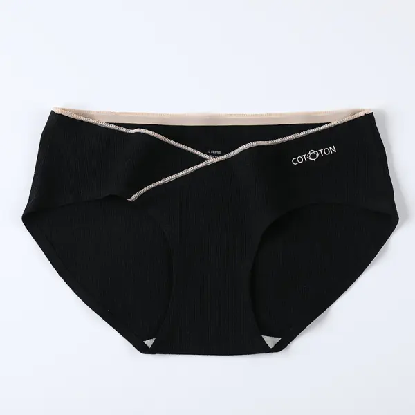 Maternity Cotton Low-rise Belly Support Seamless Underwear - Lukalula.com 