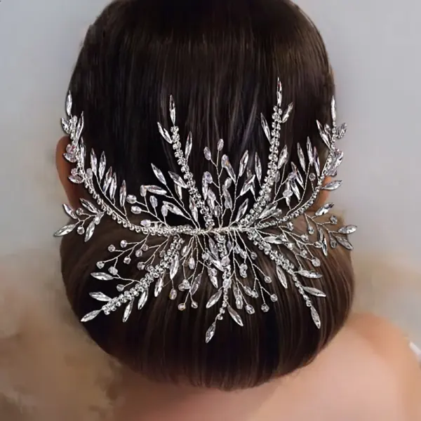 Hair Accessories Rhinestone Wedding Dress Side Clip Jewelry Only $65.77 - Lukalula.com 
