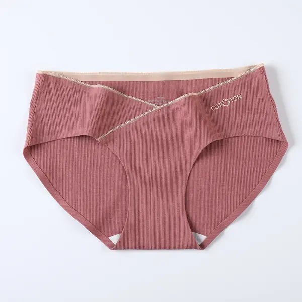 Maternity Cotton Breathable And Comfortable Low-waist Belly Lift Seamless Underwear - Lukalula.com 
