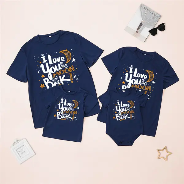 Casual Ramadan Letter Print Round Neck Short Sleeve Family Matching T-shirt Only $23.92 - Lukalula.com 