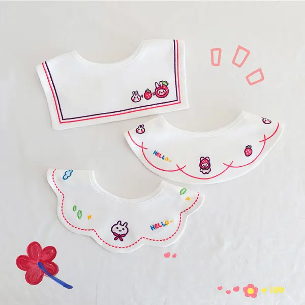 Newborn Baby Cotton Bib Saliva Towel Only $34.41 - Lukalula.com 