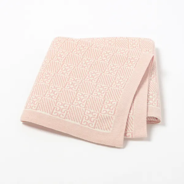 Baby Checkered Knitted Blanket Cover Quilt - Lukalula.com 