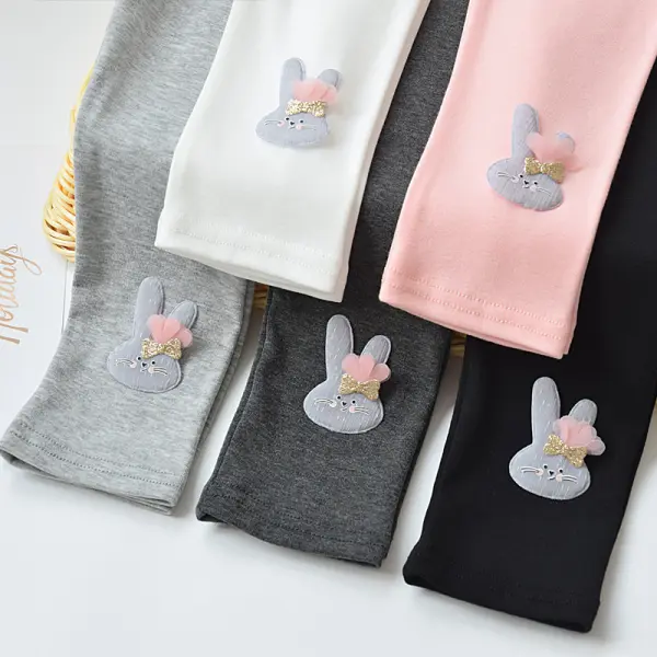 【18M-9Y】Girl Cute Solid Color Thin Leggings - Popopieshop.com 