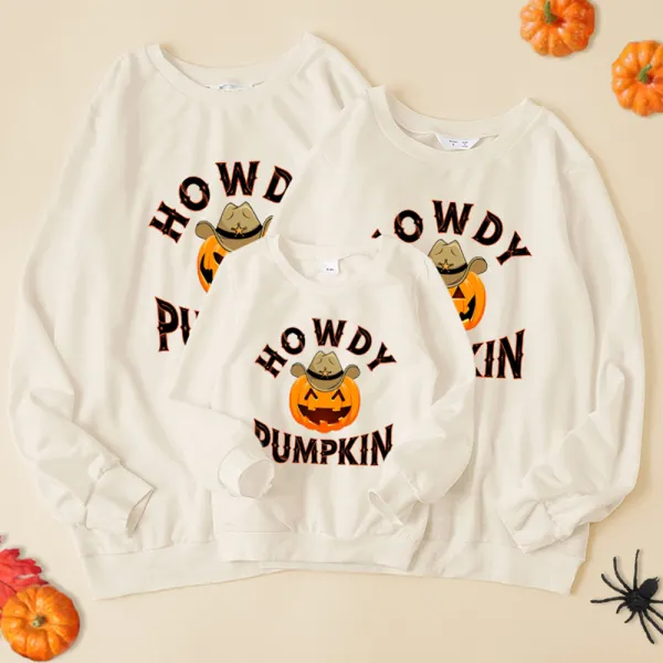 Halloween Print Long Sleeve Family Matching Outfits - Popopieshop.com 