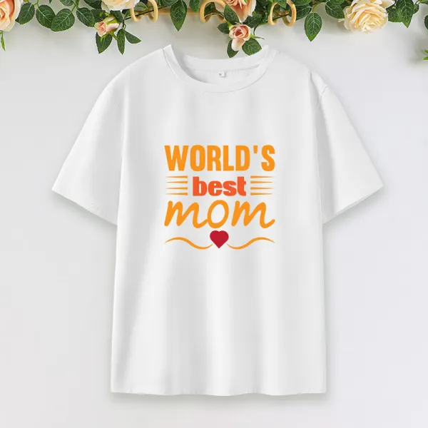 Woman Cotton Stain Resistant Letter Print Short Sleeve T-shirt Only $23.79 - Lukalula.com 