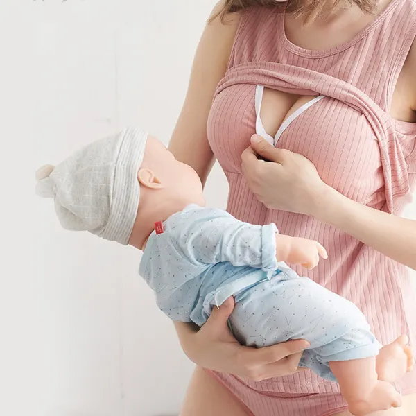 Maternity Vest No-wear Bra Thin Breastfeeding Tank Top - Lukalula.com 