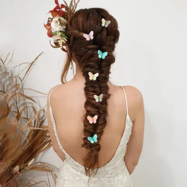 Maternity Elegant Boho Style Gradient Color Butterfly Hair Clip - Lukalula.com 