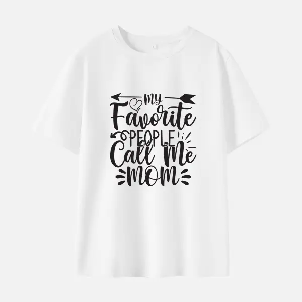 Women Cotton Stain Resistant Letter Print Short Sleeve T-shirt - Popopieshop.com 