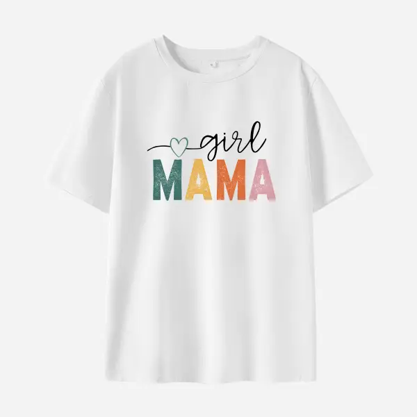 Women Cotton Stain Resistant Letter Print Short Sleeve T-shirt - Popopieshop.com 