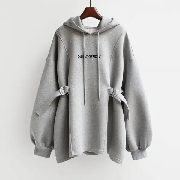 Women Spring And Autumn Loose Oversize Hooded Sweater - Lukalula.com 
