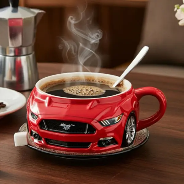 Handmade Sports Car Shaped Coffee Mug - Lukalula.com 