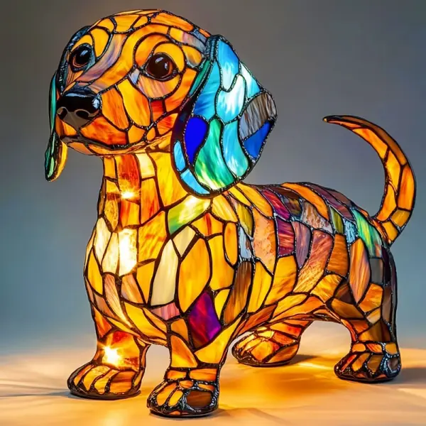 Cute Pet Dog Themed LED Table Lamp With Warm Ambient Glow - Lukalula.com 