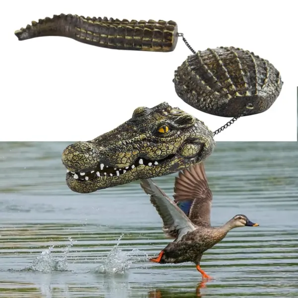 Floating Alligator Decoy Floating, 3 Segmented Crocodile Sculpture - Lukalula.com 