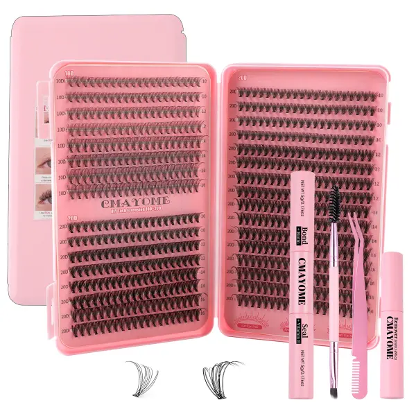 DIY Eyelash Extensions: 640pcs 10-50D Faux Mink Cluster Lashes - Lukalula.com 