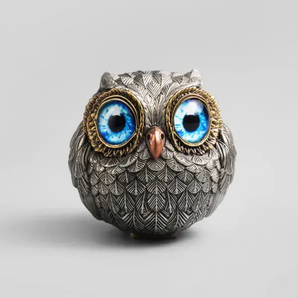 🦉Bronze Lucky Owl Guardian-The Wise Watcher Of The Felt - Lukalula.com 