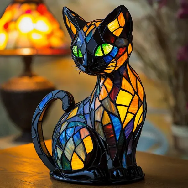 Cat Lamp, Home Decorative Table Lamp Ornaments, Animal Lamp, Desktop Decorations - Lukalula.com 