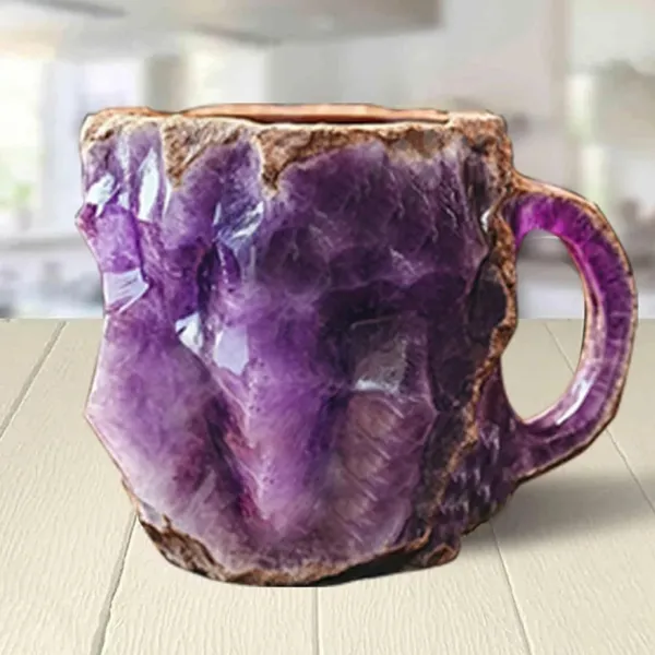 Mineral Crystal Coffee Mugs, Resin Material 3D Coffee Mug, Creative Home Furnishings and Gifts - Lukalula.com 
