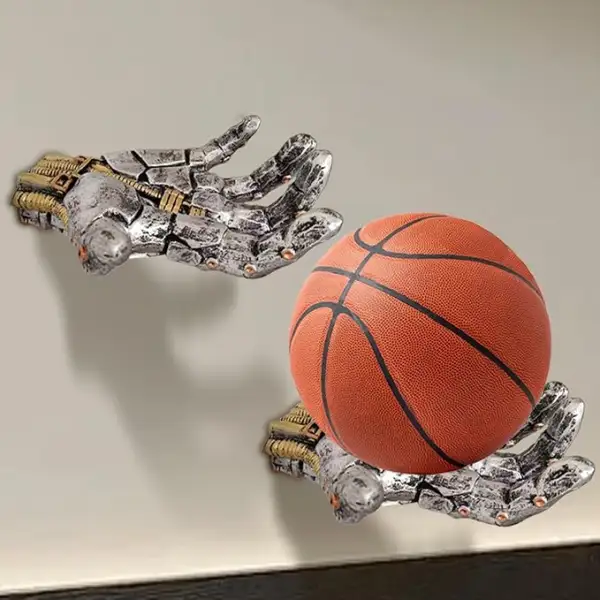 Hand Basketball Holder, Retro Hand-Shaped Basketball Storage Rack - Lukalula.com 