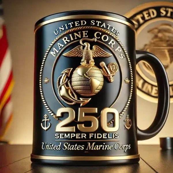 25othAnniversary UsMilitarycommemorative Mug, 3D Pattern Mug, Coffee Cup Beer Mug, Creative Gifts - Lukalula.com 