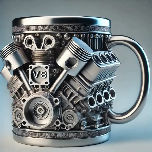 V8 V6 Engine Design Mug - Lukalula.com 