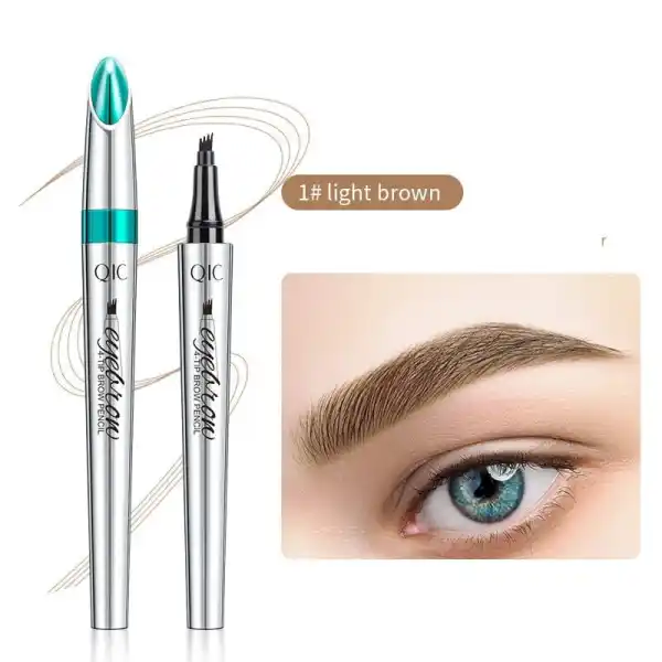 3D Waterproof Microblading Eyebrow Pen 4 Fork Tip Tattoo Pencil - Lukalula.com 
