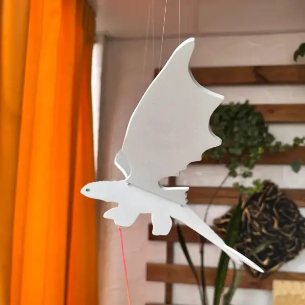 Elegant Handcrafted Wooden Flying Dragon For Garden And Indoor Decor - Lukalula.com 